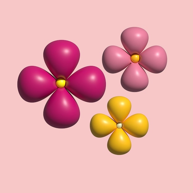 dreidimensionale Blumen