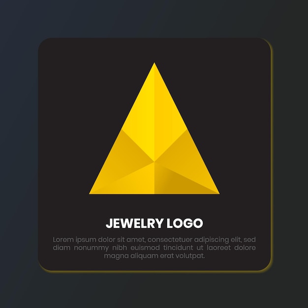 Dreidimensionale gold-diamanten-schmuck-luxus-logo-design