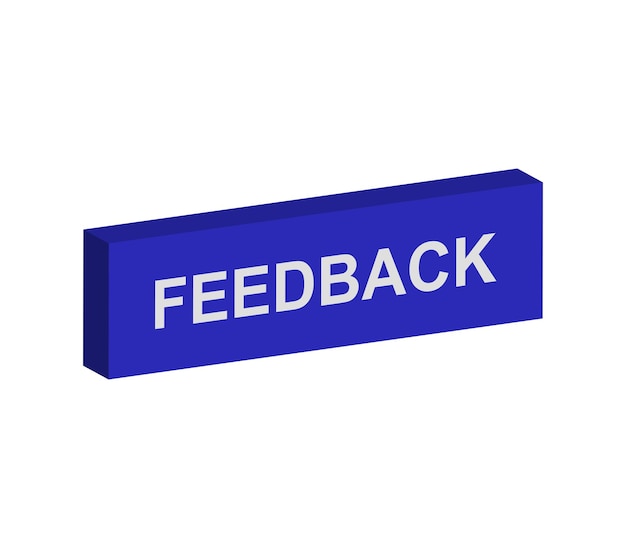 Dreidimensionales Feedback-Zeichen