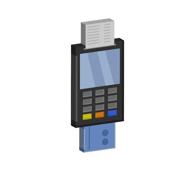 Vektor dreidimensionales pos-terminal