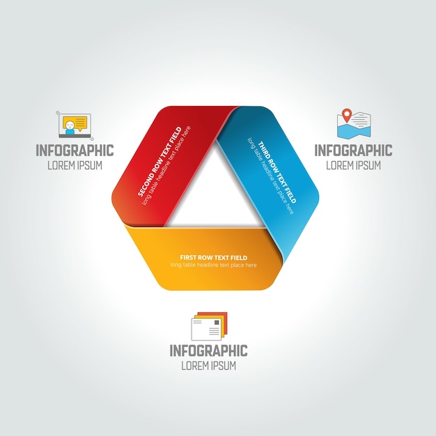 Dreieck-infografik-diagrammschema