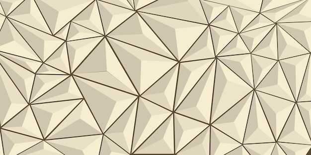 Dreieck-Low-Poly-Muster-Vektor 3D für die Hintergrundgestaltung