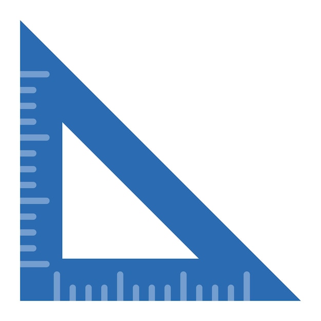 Vektor dreieckiges lineal-symbol