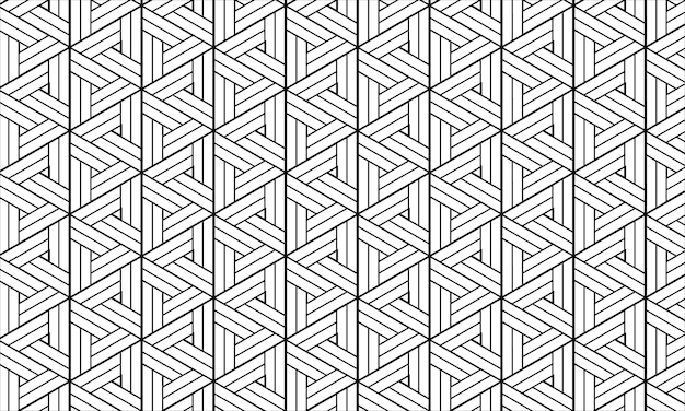Dreiecklinien Abstraktes geometrisches Muster auf weißem Hintergrund