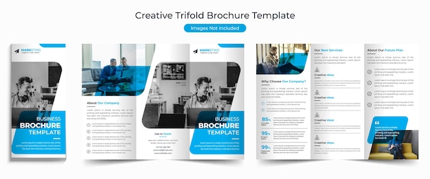 Vektor dreifachgefaltetes broschüren-vorlagendesign für unternehmen, dreifachgefaltete flyer-vorlage für professionelle unternehmen