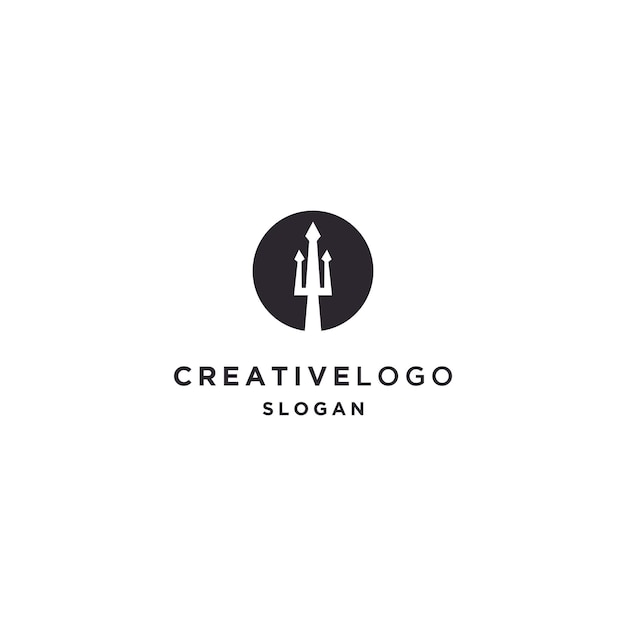 Dreizack-logo-icon-design-vorlage