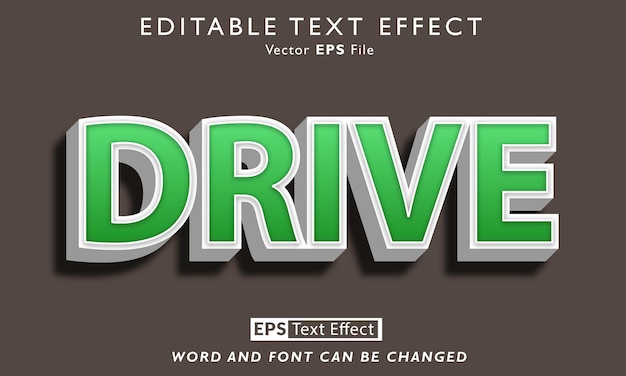 Vektor drive-text-effekt