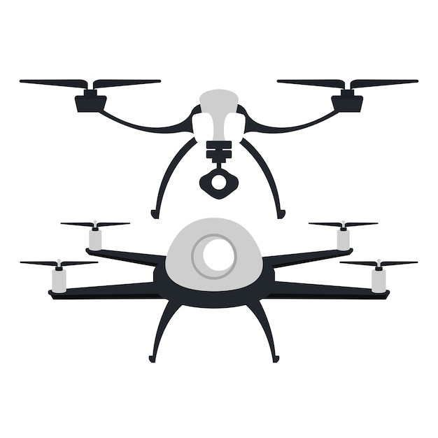 Drohne technologie service symbol vektor-illustration design
