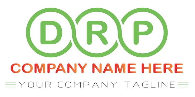 DRP-Buchstaben-Logo-Design