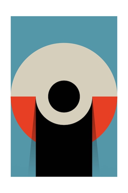 Druckbare Bauhaus-Wohndekoration