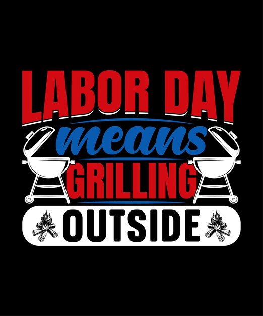 Vektor druckbares labor day t-shirt-design