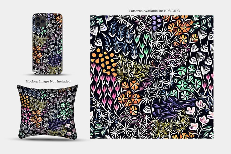 Vektor druckbares vektorabdeckungsmuster telefonpapier textil- und tapetenillustrationstextur