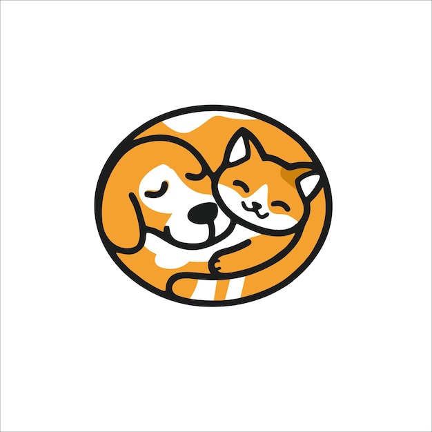 Drucken Sie Hunde- und Katzen-Design für Ihr Firmenlogo, Ihre Marke und Ihre Produkte