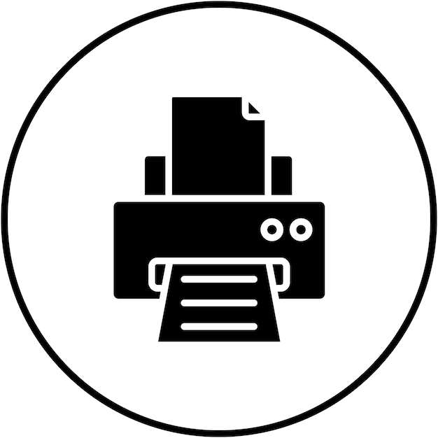 Vektor druckervektor-symbol kann für kommunikationssymbolen verwendet werden