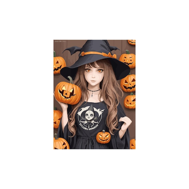 Vektor druckfertiger gruseliger skelettjunge mit halloween-elementen-t-shirt-design