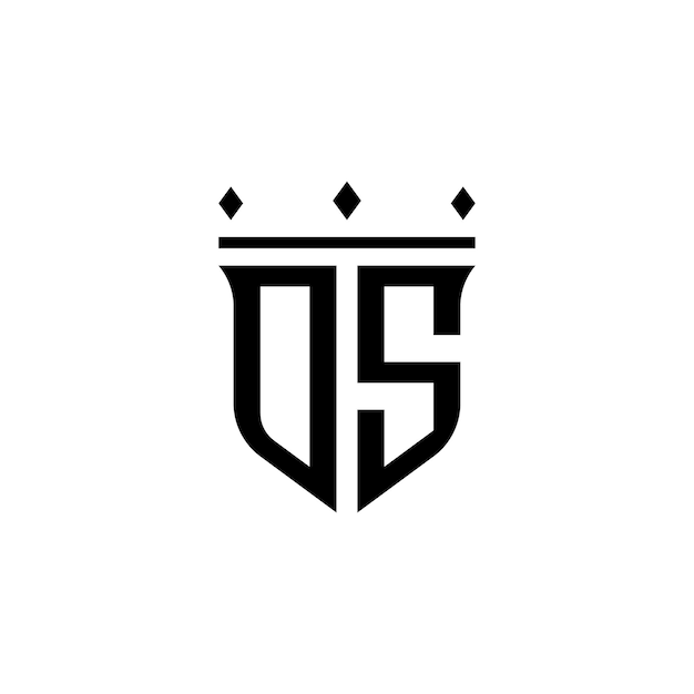 DS-Monogramm-Logo-Design, Buchstabe, Text, Name, Symbol, monochromes Logo, Alphabet-Zeichen, einfaches Logo
