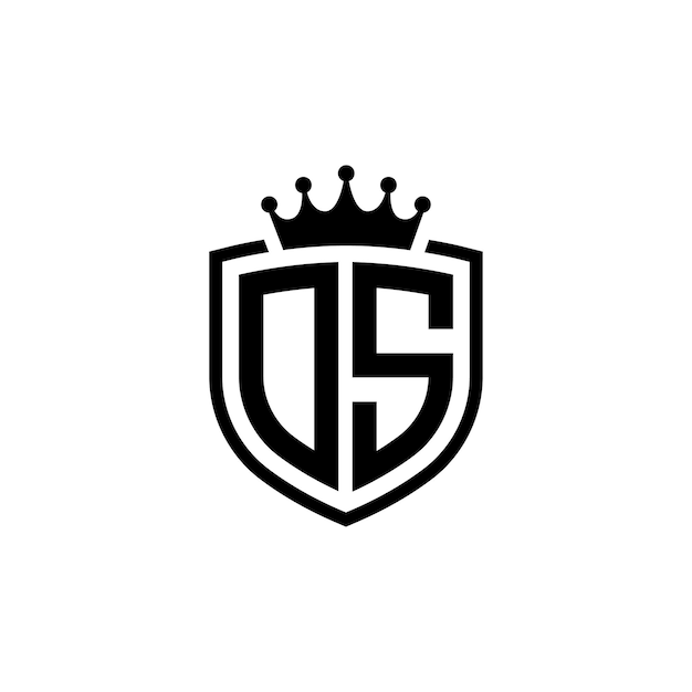DS-Monogramm-Logo-Design, Buchstabe, Text, Name, Symbol, monochromes Logo, Alphabet-Zeichen, einfaches Logo