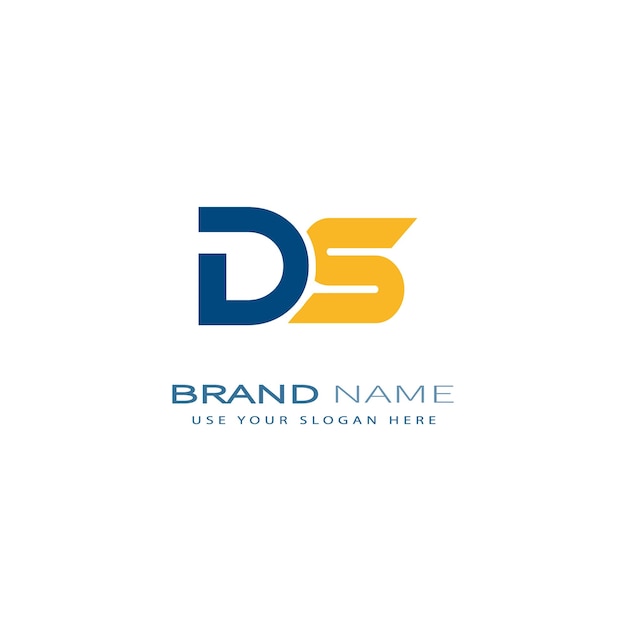DS298 Buchstabe DS-Logo-Design