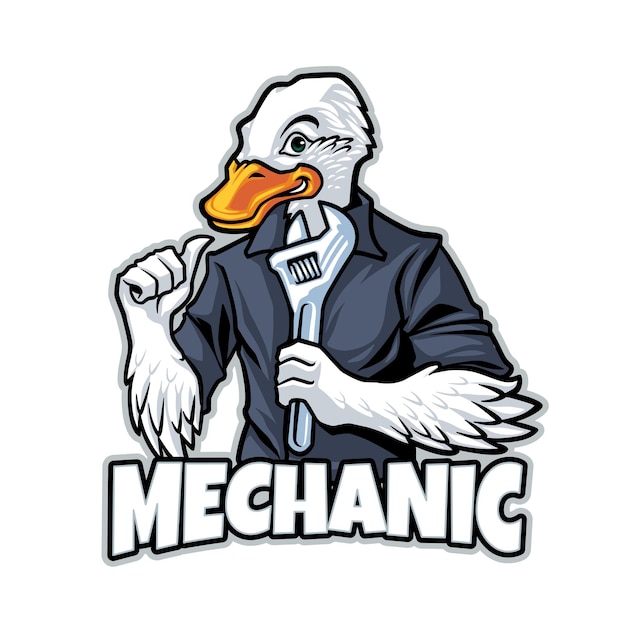 Duck-Mechaniker-Logo