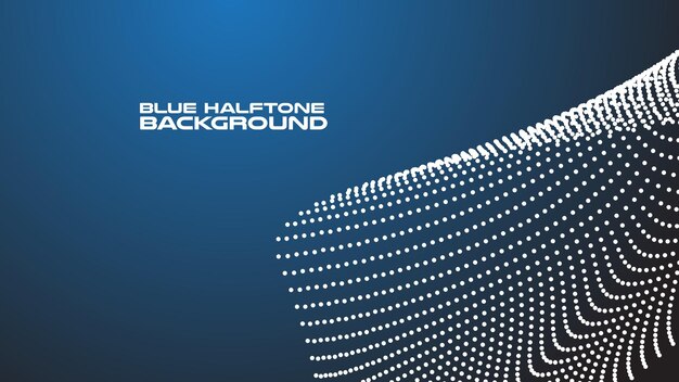 Dunkelblaues halbtones abstraktes Vektorbild des Hintergrunds für den Hintergrund oder die Präsentation