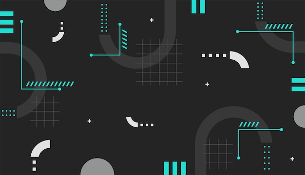 Dunkler geometrischer abstrakter Hintergrundvektor