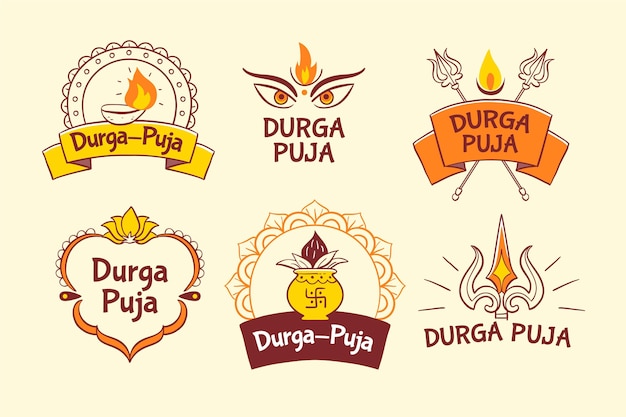 Durga puja abzeichen sammlung