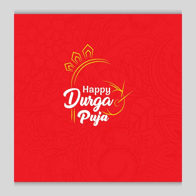 Durga Puja-Kartendesign