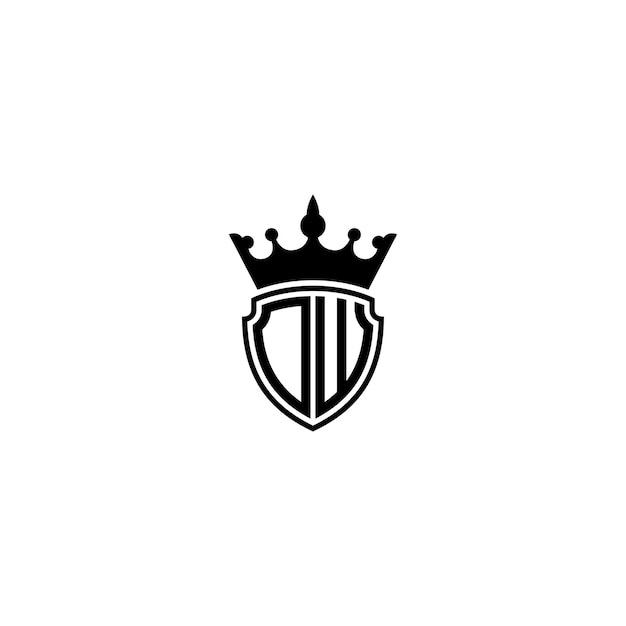 DW-Monogramm-Logo-Design, Buchstabe, Text, Name, Symbol, monochromes Logo, Alphabet-Zeichen, einfaches Logo