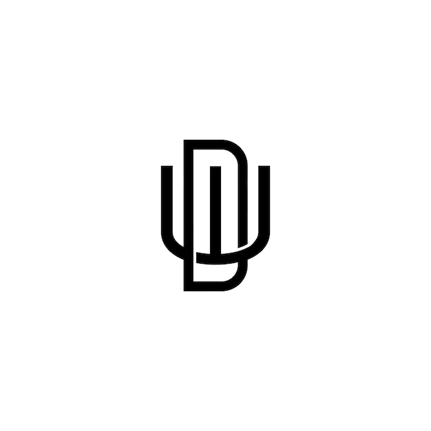 Vektor dw-monogramm-logo-design