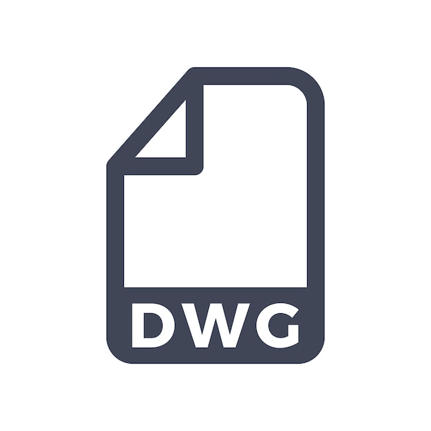 Vektor dwg-dateiformat-symbol