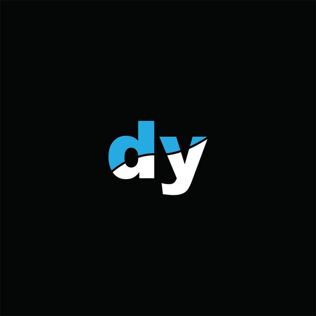 Vektor dy-letter-logo-design dy-geschäfts- und immobilien-monogramm-logos-vektorvorlage