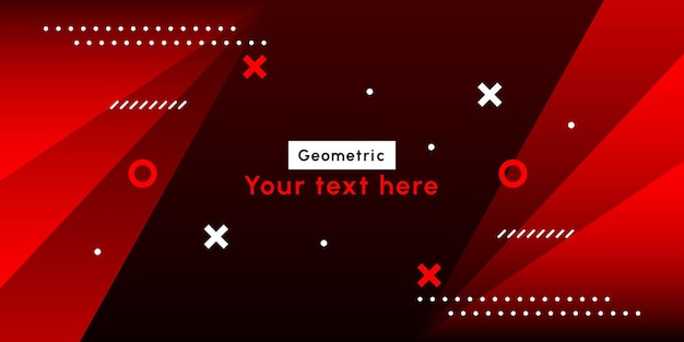 Dynamische fließende rote geometrische mit buntem Gradientenhintergrund