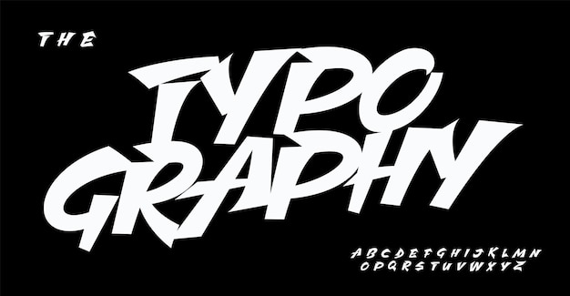 Dynamische handgezeichnete Schriftart für ein jugendliches, modernes Logo, frische Überschriften, zeitgenössische Comics und