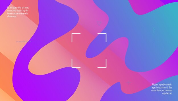 Dynamischer Hintergrund Minimal Poster Farbe Flüssig Banner Colorfu