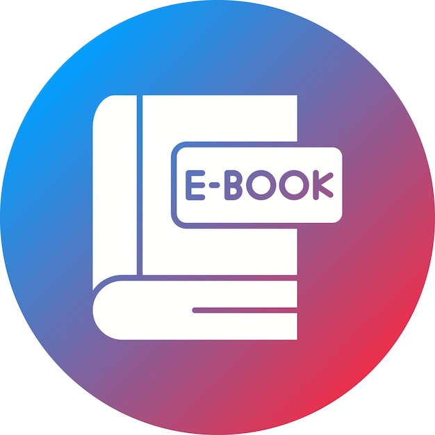 Vektor e-book-icon-vektorbild kann für das lernen verwendet werden