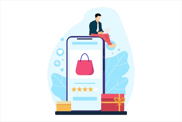 E-Commerce-Flat-Illustrations-Design