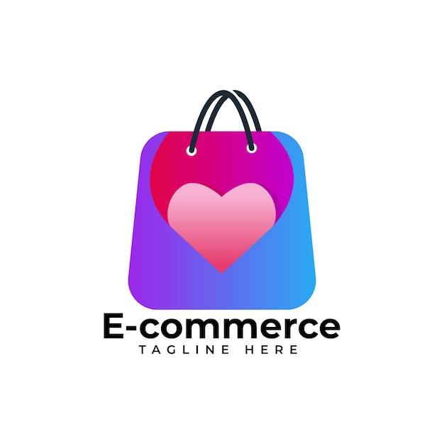Vektor e-commerce-logo-design