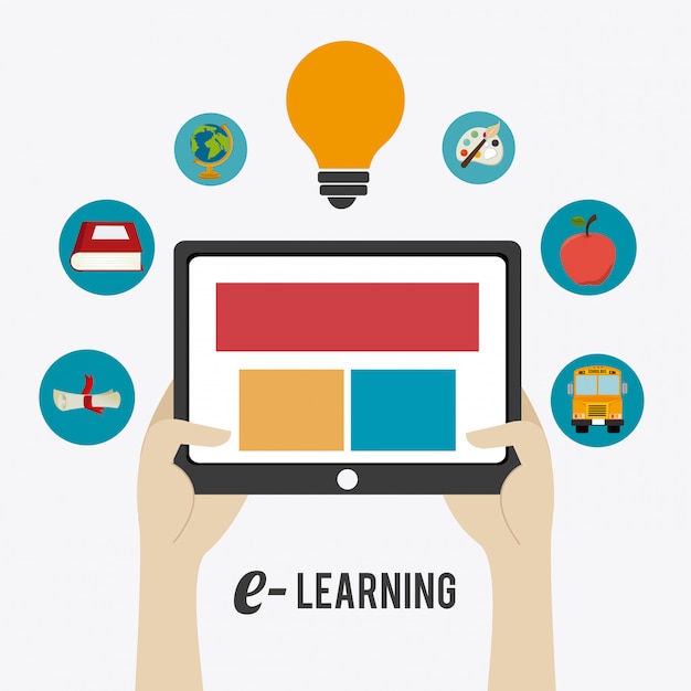 Vektor e-learning-design.