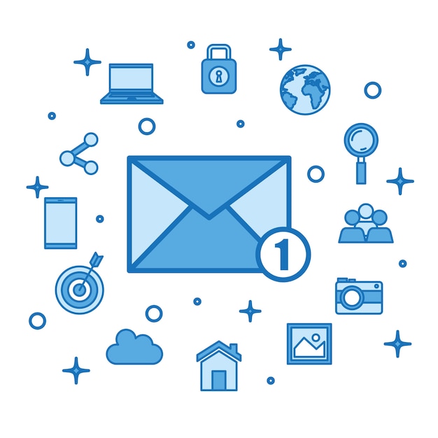 E-Mail empfangen Nachrichten neue Posteingang Internet Medien