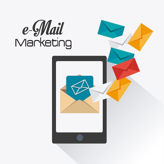 Vektor e-mail-marketing-design.