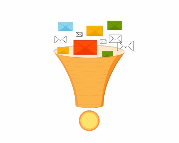 E-mail-marketing-trichter lead-generierung digitale business-e-mail-marketing-strategie