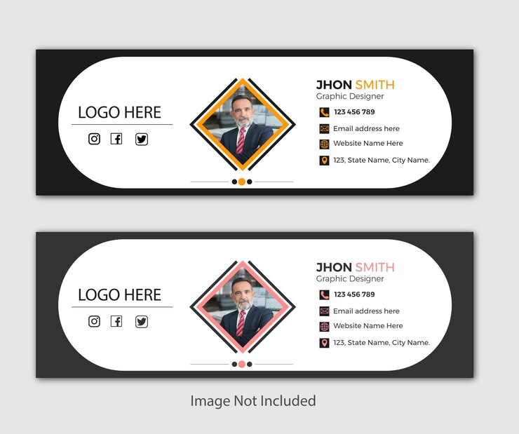E-Mail-Signatur des Unternehmens Vector