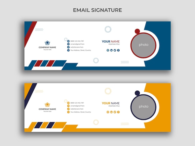 E-Mail-Signatur-Design-Vorlage