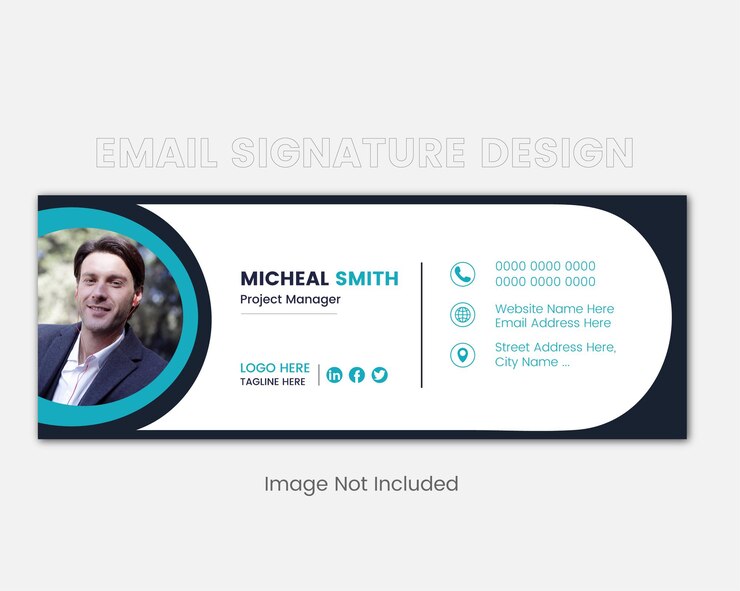 E-Mail-Signatur-Designvorlage für Unternehmen