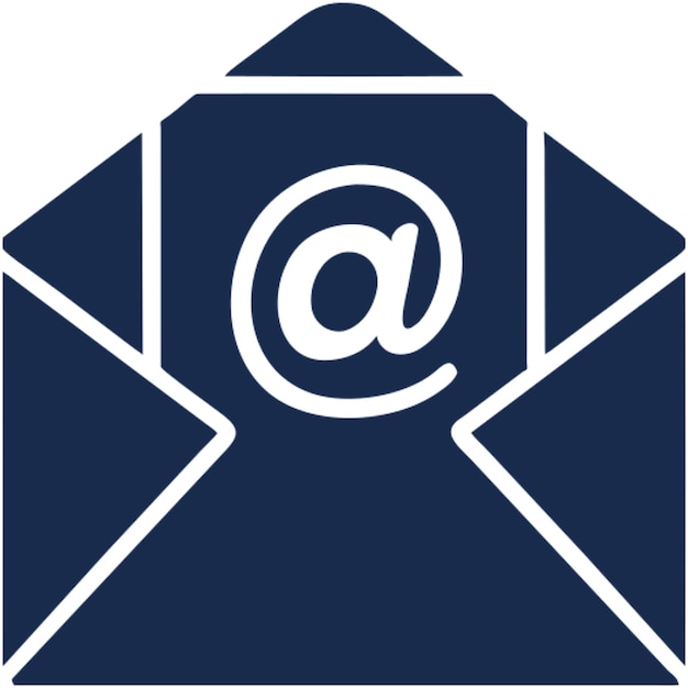 E-Mail-Symbol weißes Symbol