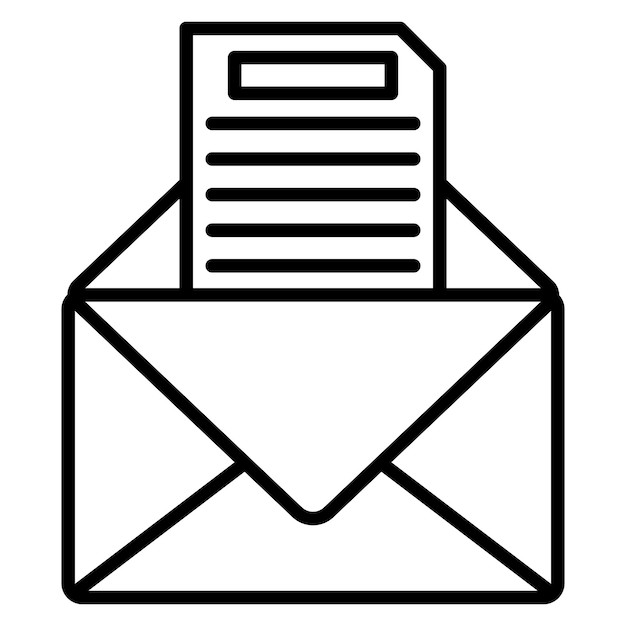 E-Mail-Vektor-Symbol kann für den Ikonensatz Crisis Mangement verwendet werden