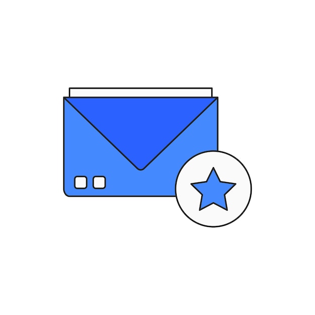 E-mail-vektortyp-symbol