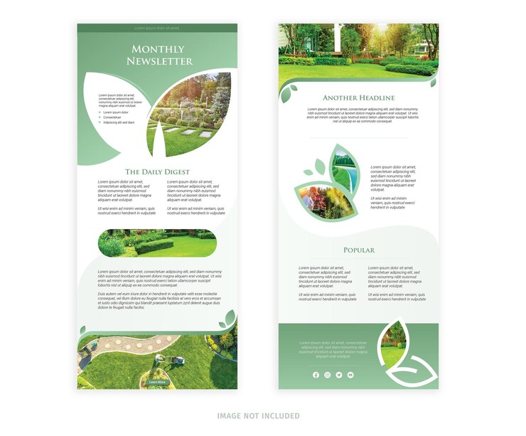 E-Mail-Vorlage für grüne Natur