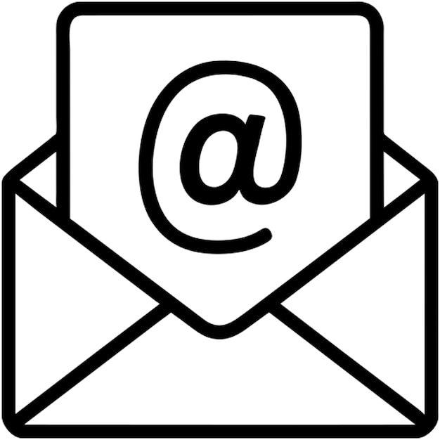 Vektor e-mail-zeilen-symbol