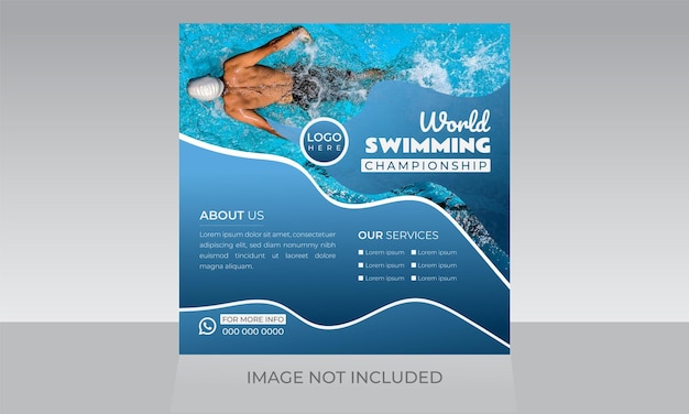 E-Sport-Design für die Schwimmmeisterschaft